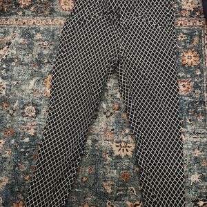 GAP Black and White Patterned Pants